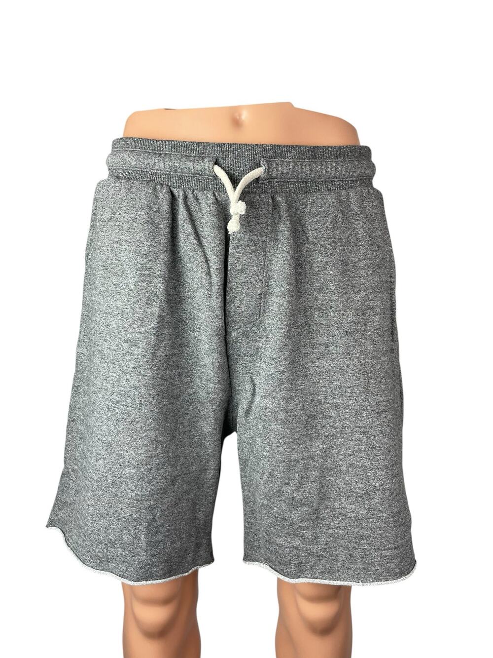 Zapalla Men's Gray Drawstring Pocket Workout Gym Athletic Sweat Shorts Size M